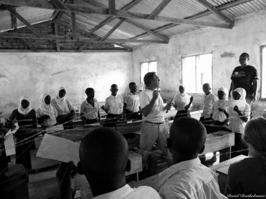 Teaching in Lupiro primary school, Lupiro, Tanzania. Photo copyright: David Bartholomew